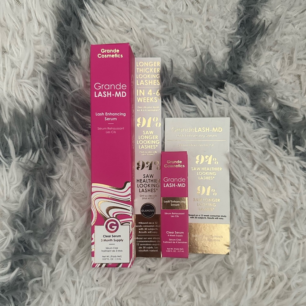 GRANDE COSMETICS - NWT BUNDLE GrandeLASH Lash Enhancing Serum 2mL + Trial Size